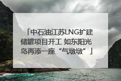 中石油江苏LNG扩建储罐项目开工 如东阳光岛再添一座“气墩墩”